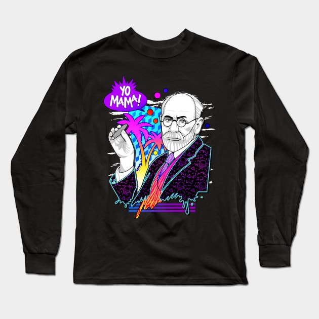 Yo Mama - Freud Long Sleeve T-Shirt by Mr Eggs Favorites